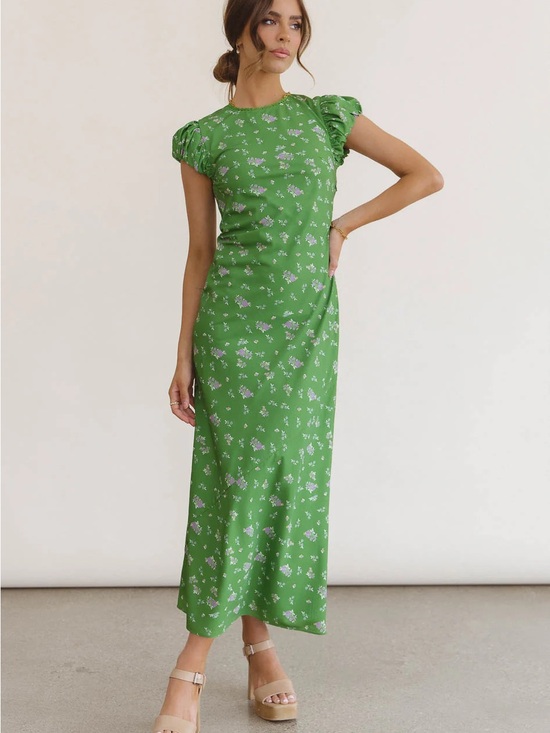 bohme Dresses & Skirts - bohme Ellianna Floral Maxi Dress in Green